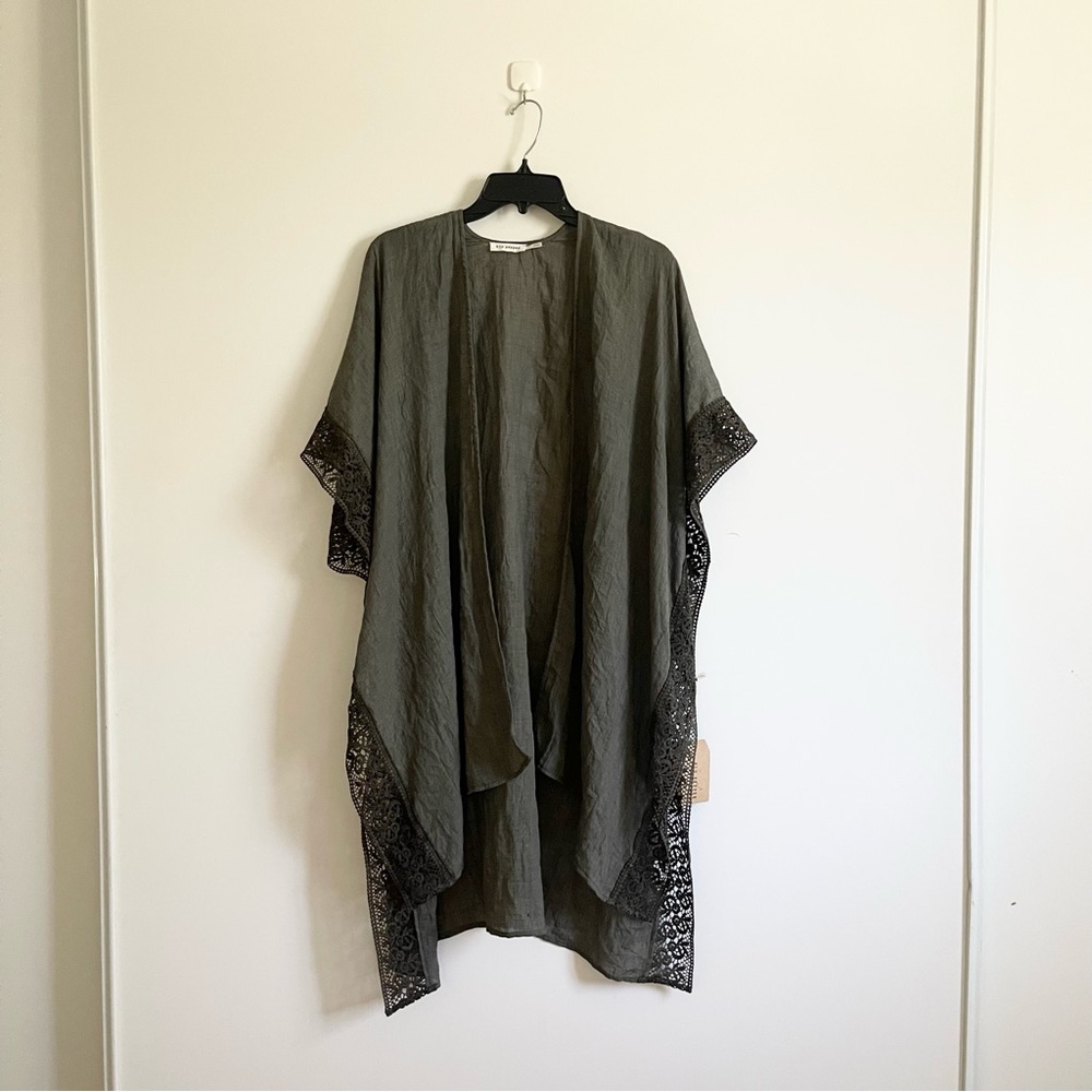 Cute Crochet swim beach cover up summer boho bohemian kimono
